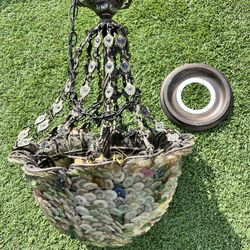 BEAUTIFUL Sliver Snake Bowl Chandelier