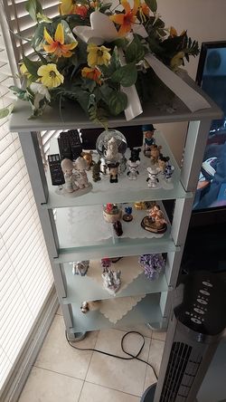 pair of decor stands(not including whats on them also would take best offer)