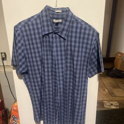 Short Sleeve Collared Shirt Sz Large