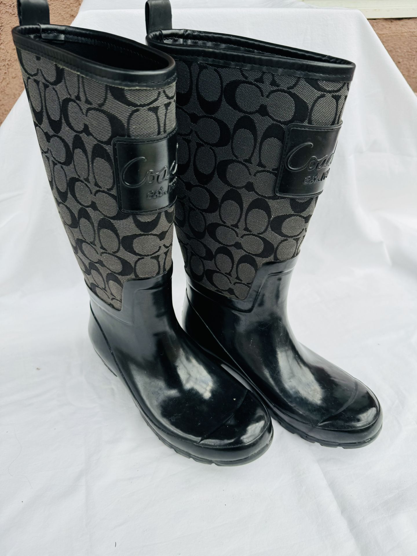 Coach Women's Rain Boots Size 7B