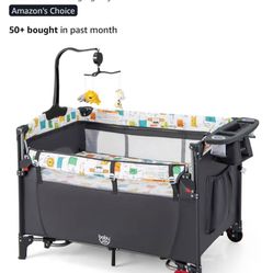 Baby Joy 5 In 1 pack And play, Extra Mattress, And Sheets