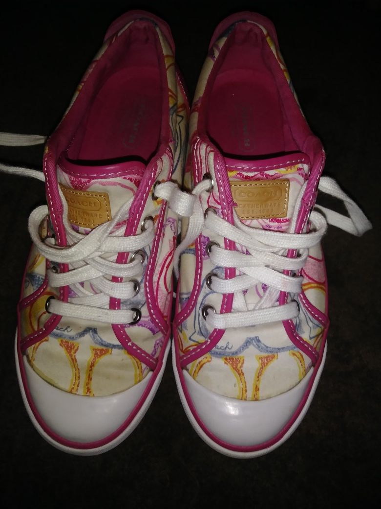 COACH BARRETT POPPY SNEAKERS size