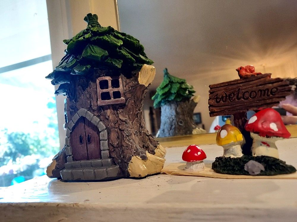 GNOME GARDEN ITEMS. FAIRY GARDEN ITEMS..PLUS THOUSANDS OF SUCCULENTS SAN LORENZO MAKE APPT