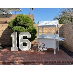 Marquee Numbers And Candy Cart