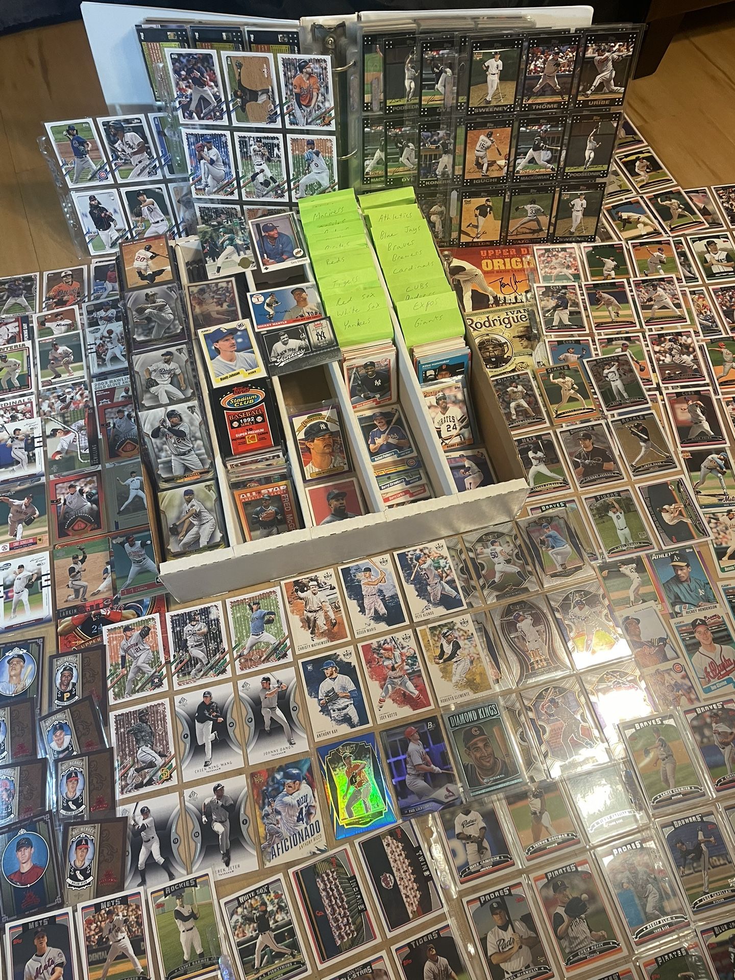 HUGE Baseball Card Collection Vintage + Modern! Topps, UD, Panini, Rookies Stars HOFers 1