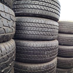 4 Goodyear tires size 255-65-17 all 4 for $200 free installation and balance