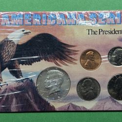 The Americana Series Coin Set with Silver Kennedy Half Dollar