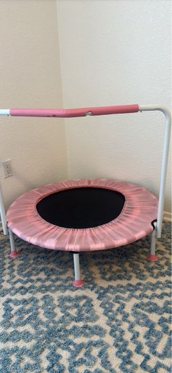 Kids Mini Trampoline with Handlebar