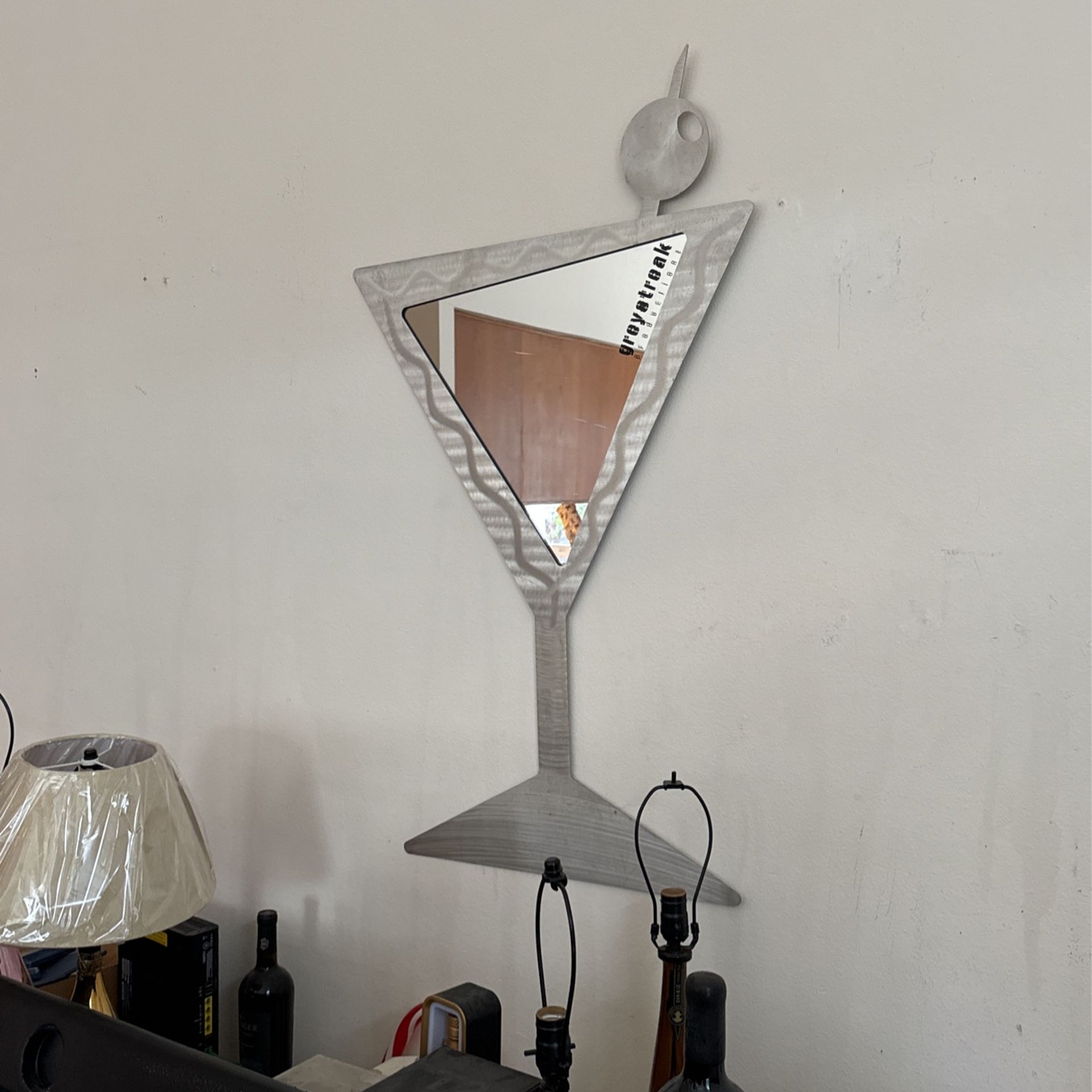 Martini Glass Mirror