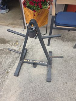 Golds Gym Weight Plate Rack gym workout