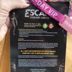 ESCAPE 2 DAY WRISTBAND