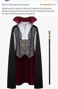 Vampire costume XXL