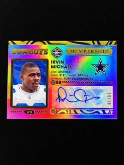 Michael Irvin Gold Auto 10/10