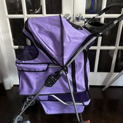 Pet Stroller Jogger Cat Dog Cage 3 Wheels Stroller / Coche Para Mascotas