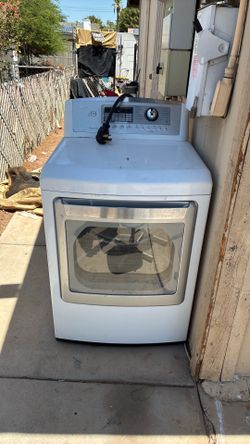 LG electric dryer white