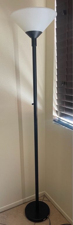 Black Torchiere Floor Lamp