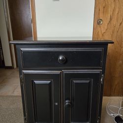 Black Nightstand And Dresser Set