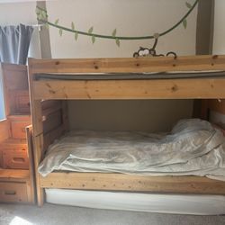 Bunk Bed With Storage And Mattresses