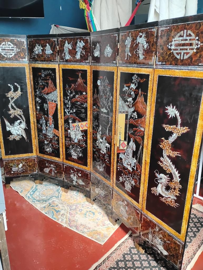 Asian Vintage Room Divider