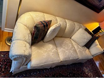 Damask Tufted Sofa