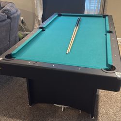 Pool Table and Convertible Tennis Table with Balls.