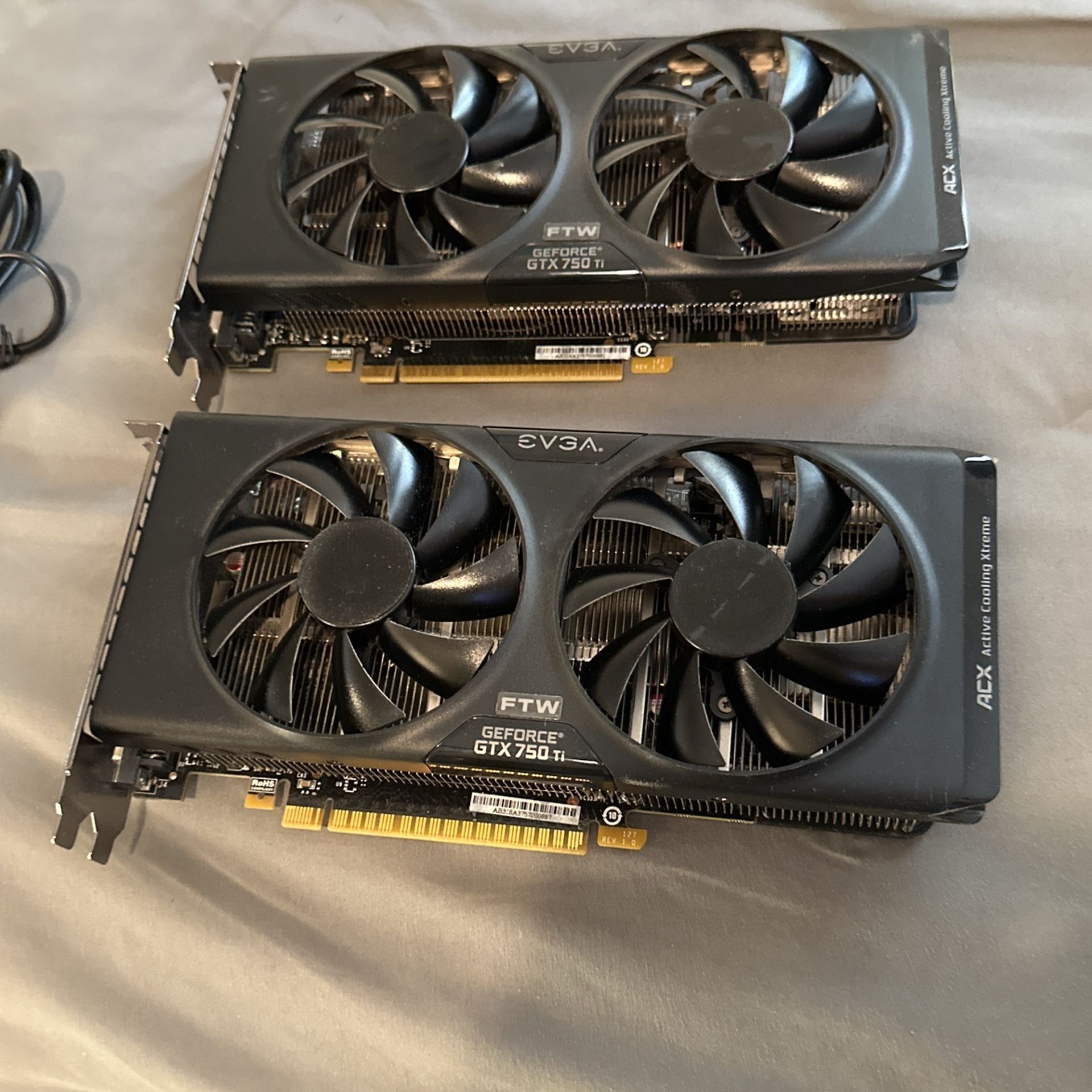 Two GeForce GTX 750TI Video Cards