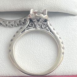 Wedding Band And Engagement Ring 