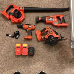 Black & Decker Tool Set 18v-12v