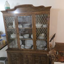 Hutch And Dinnerware