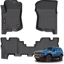 Floor Mats for Land Cruiser 2024 Floor Liner Waterproof All Weather Car Mats Custom Fit Land Cruiser Durable TPE Rubber Car Mat for Land Cruiser 2024 