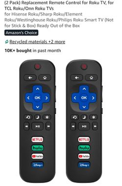 Remote Control for Roku TV, for TCL Roku/Onn Roku TVs for Hisense Roku/Sharp Roku/Element Roku/Westinghouse Roku/Philips Roku Smart TV