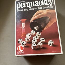 Perquackey  Vintage Dice Game