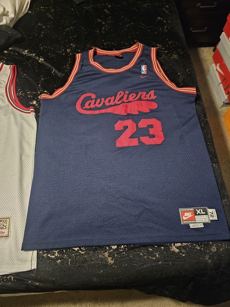 Authentic Micheal Jordan (Mitchell and Ness) and LeBron James (Nike) Jerseys