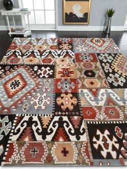 Southwest 8x10 Hand Tufted 100% Wool From India