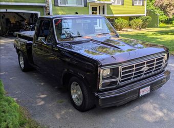 1984 Ford f150 Bullnose, 351w  (black cherry paint)