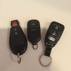 Chrysler ONLY one left, Key Fob Keyless Entry Door Lock Remote Sold Toyota & Hyundai