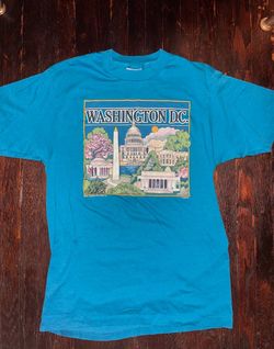 Vintage Retro80s Washington DC White House President Single Stitch  T-shirt Tee