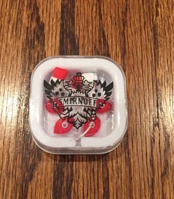 New Red and White Earbuds