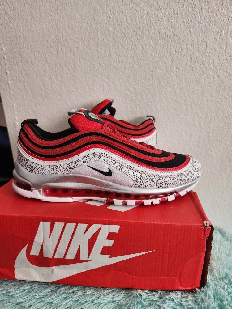 Nike Shoes Nike Vapormax 97 White Red Nike Vapormax 97 Atmosphere