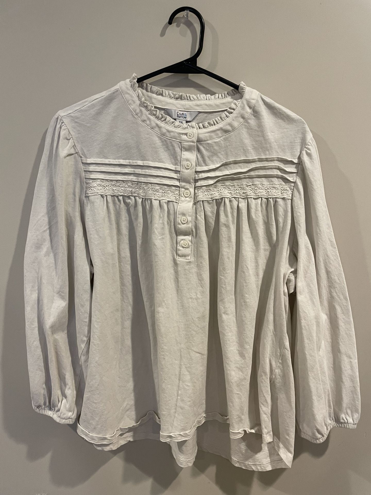 Formal White Ruffled Shirt