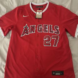 Angels Mike Trout Jersey Authenic Size Large