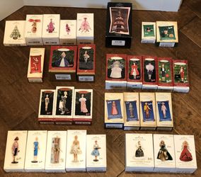 HUGE Lot Of Hallmark Collectible Barbie Ornaments