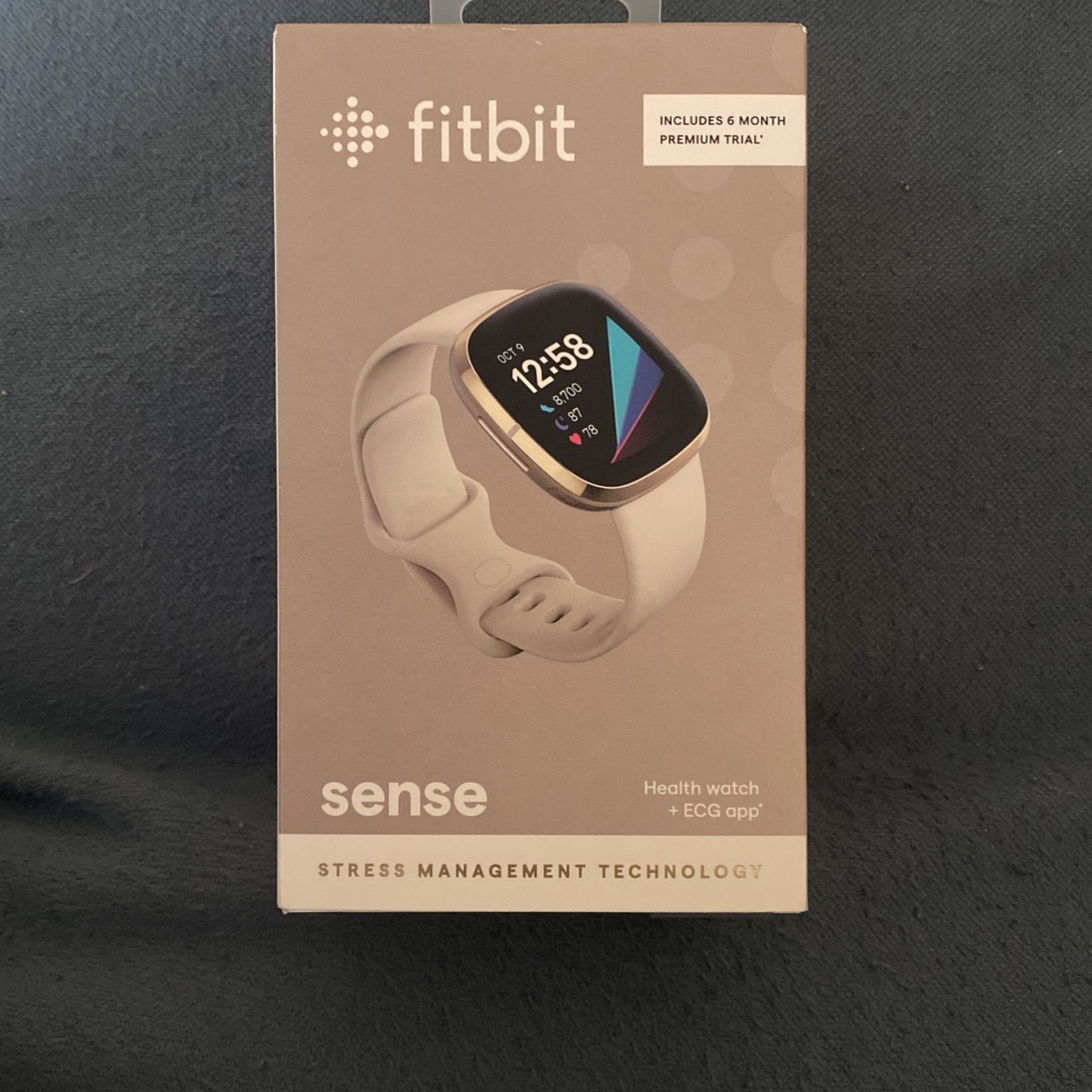 Brand new In Box Fitbit Sense Platinum/Sage Color