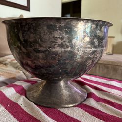 HUGE, Silver Plated Bowl 