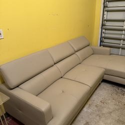 L Sectional Leather Sofa