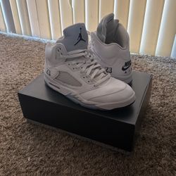 Jordan 5 White Metallic(2026) Sz 12