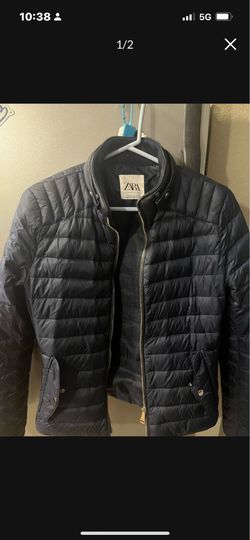 Great deal Get both 2 New Women’s size M Black Zara coat and beautiful white sweater