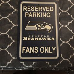 Seattle Seahawks Parking Sign