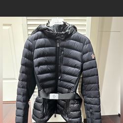 Moncler Grenoble black ski jacket with down feathers size 1