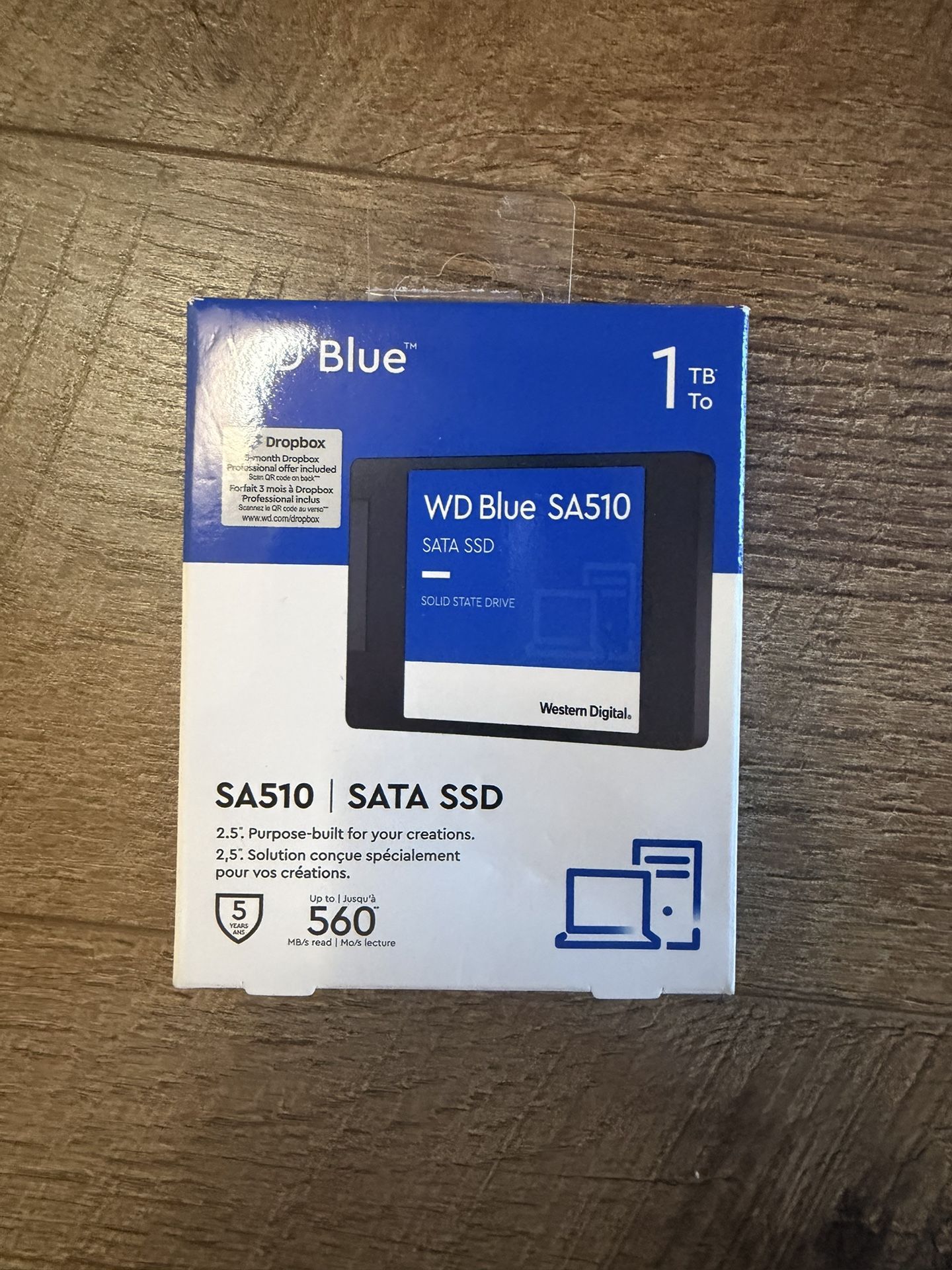 1TB Sata SSD Wd blue